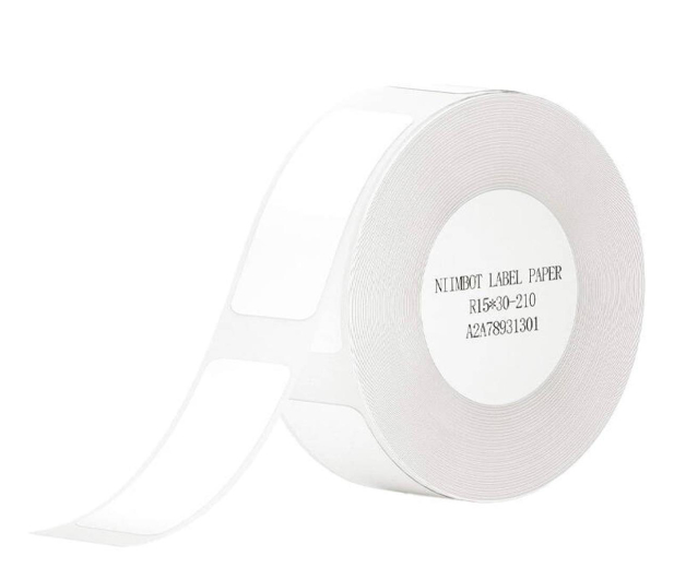 NIIMBOT Etykiety termiczne naklejki  T 15x30mm 210 sztuk białe - 1226485 - zdjęcie